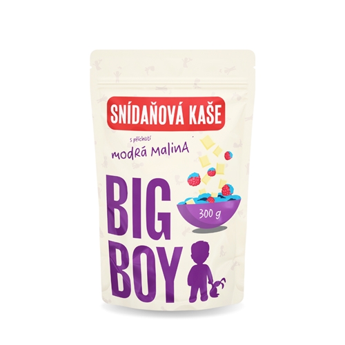 BIG BOY®  Kaše s příchutí modrá malina se spirulinou 300g