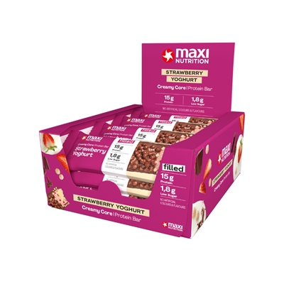 Creamy Core Protein Bar strawberry yoghurt 12x45g Creamy Core Protein Bar strawberry yoghurt 12x45g