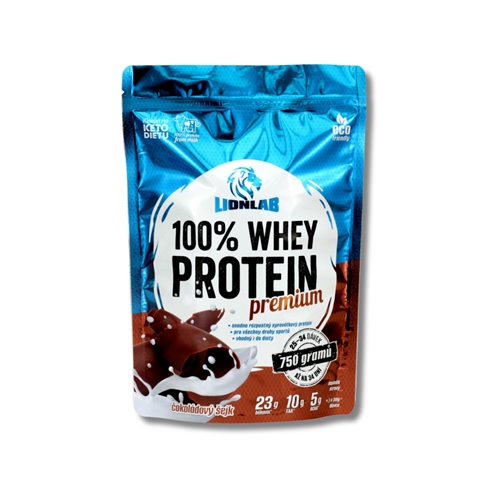 Lionlab: 100 % Whey Protein-čokoládový šejk 750 g