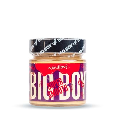 BIG BOY® Mandlový krém super smooth 220g BIG BOY® Mandlový krém super smooth 220g