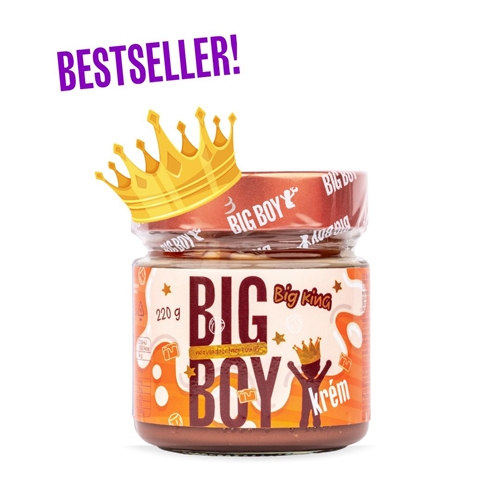 BIG BOY® Big King - Krém s lískovými ořechy s mlékem a karamelem 220g