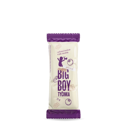 BIG BOY® Tyčinka borůvka a bílá čokoláda 55g