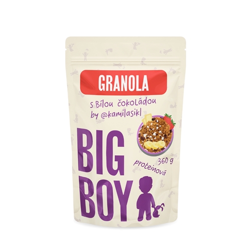 BIG BOY® Proteinová granola s bílou čokoládou by @kamilasikl 360g