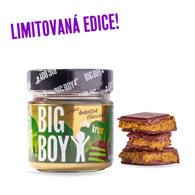 BIG BOY® Pistáciový krém s příchutí dubajské čokolády 170g BIG BOY® Pistáciový krém s příchutí dubajské čokolády 170g