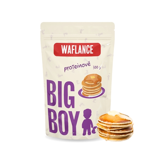 BIG BOY® Proteinové Waflance - sypká směs na přípravu vaflí a lívanců 300g BIG BOY® Proteinové Waflance - sypká směs na přípravu vaflí a lívanců 300g