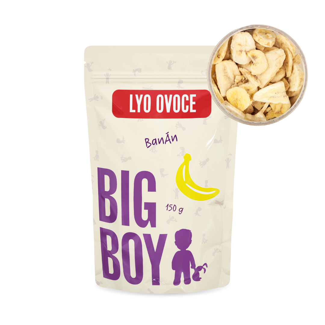BIG BOY® Banán plátky lyofilizované 150 g Eko varianta