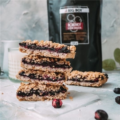 RECEPT: Ovesné kostky s borůvkami RECEPT: Ovesné kostky s borůvkami