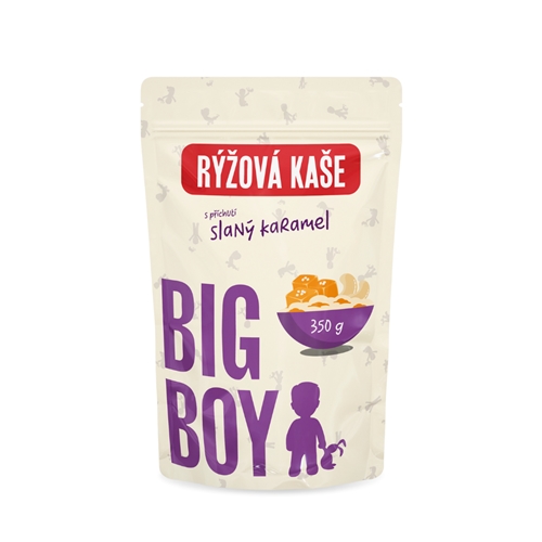 BIG BOY® Rýžová kaše Sweet and Salty s příchutí slaného karamelu 350g Eko varianta