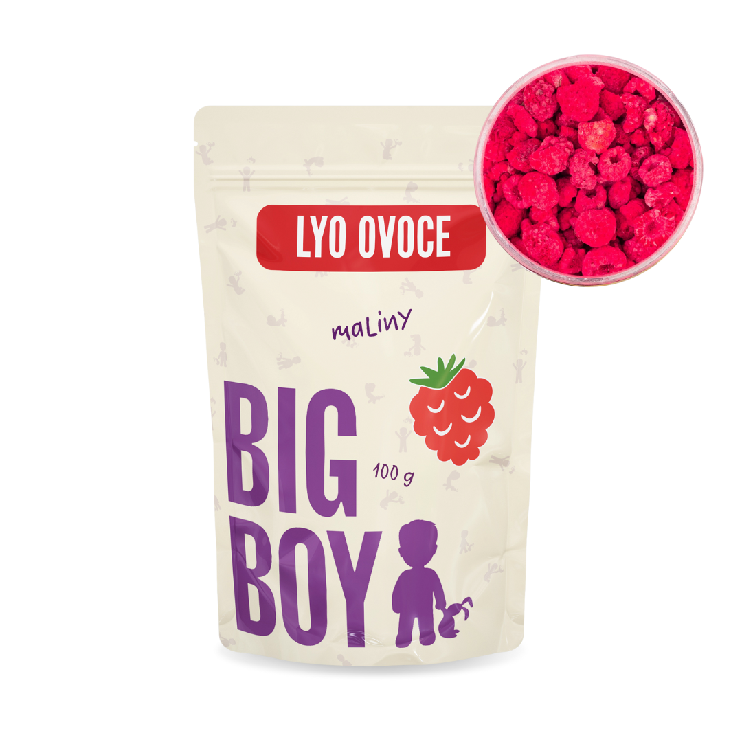 Levně BIG BOY® Maliny celé lyofilizované 100g Eko varianta